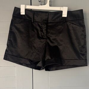 Satin Pull-On Women’s Shorts - Black